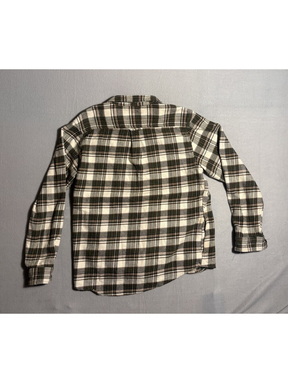 Orvis Men's L Regular Plaid Flannel Long Sleeve Button-Up Shirt Pockets Green - Picture 8 of 8